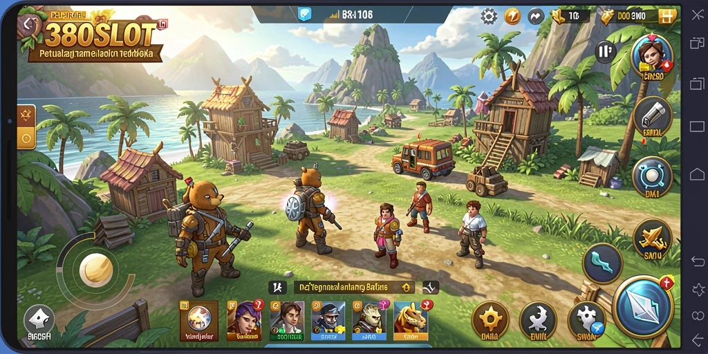 Tampilan gameplay menakjubkan dalam dunia terbuka 380SLOT.