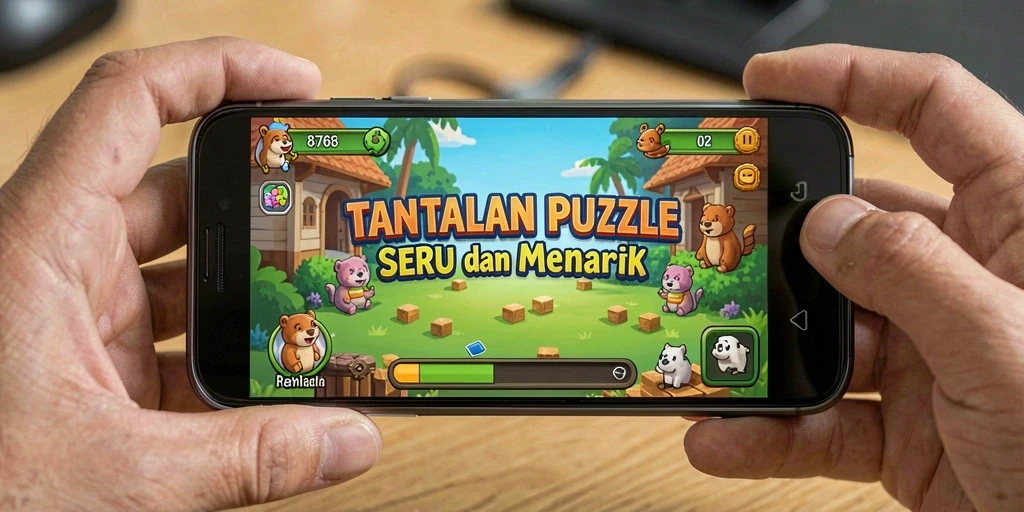 Screenshot utama 8768 menampilkan tantangan seru dalam gameplay Puzzle.