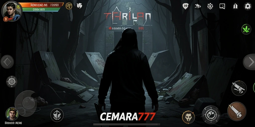 Tampilan gameplay menegangkan di hutan Cemara.