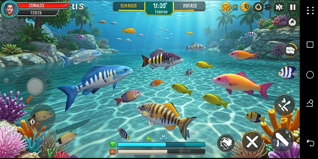 Tampilan menarik gameplay Tembak Ikan di CERIA33.