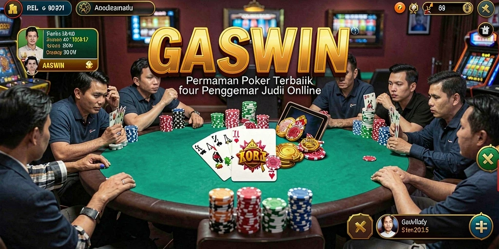 Gameplay menarik dari GASWIN dengan antarmuka Poker yang menawan.