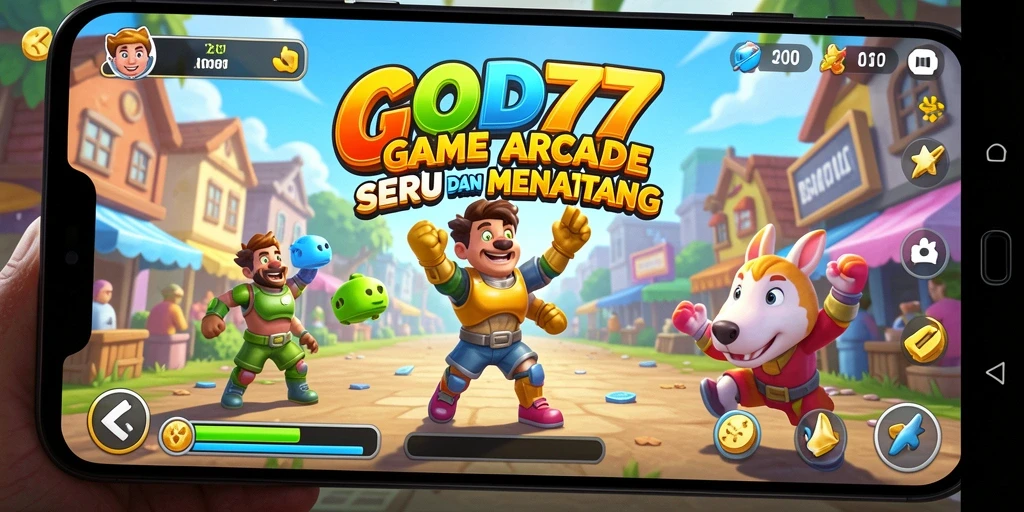 Tampilan gameplay seru dan menegangkan dalam GOD77.