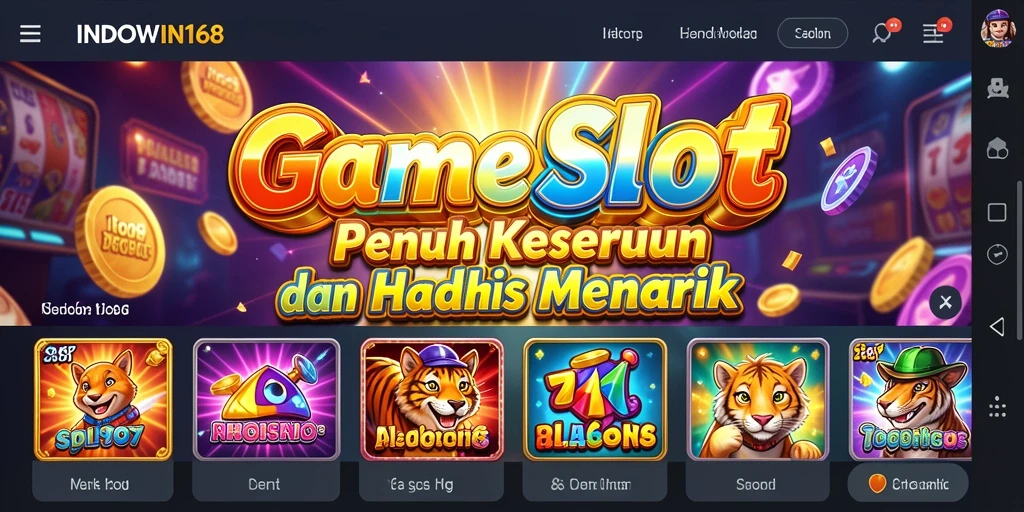 Gameplay INDOWIN168 yang memukau dengan mesin Slot menarik.