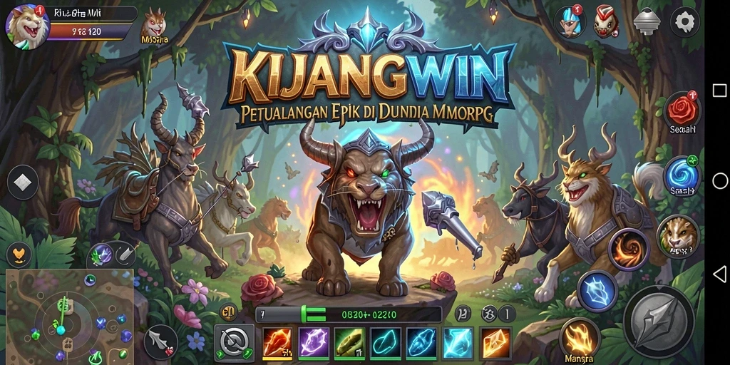 Tampilan gameplay epik dalam KIJANGWIN yang seru.