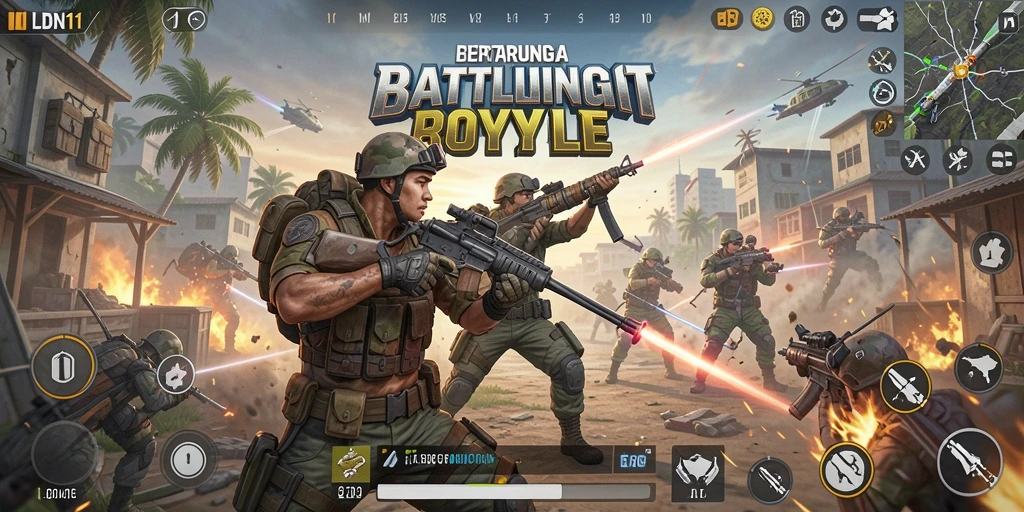 Gameplay mendebarkan di LDN11 dengan aksi seru Battle Royale.