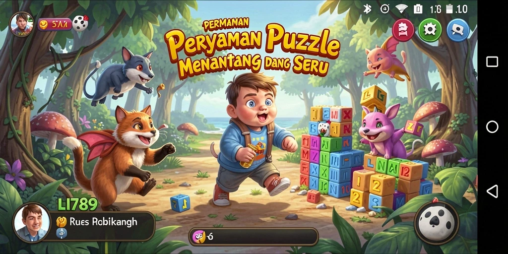 Tampilan gameplay LI789 dengan teka-teki yang menarik dan menantang.
