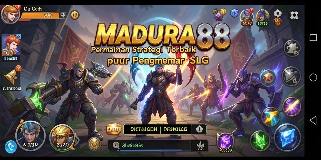Tampilan gameplay menarik dalam permainan strategi MADURA88.