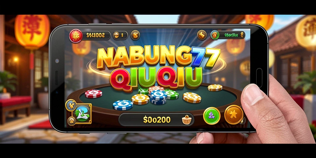 Tampilan gameplay QiuQiu yang seru dan interaktif.