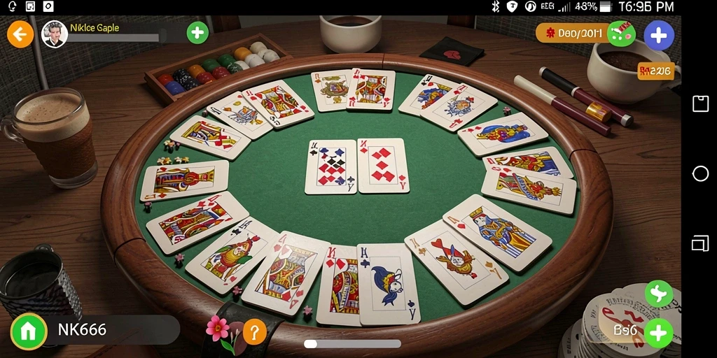 Tampilan gameplay seru dari permainan Gaple NK666.