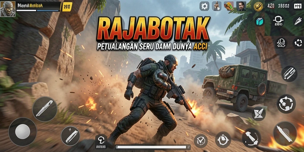 Screenshot menampilkan aksi seru dalam game RAJABOTAK.