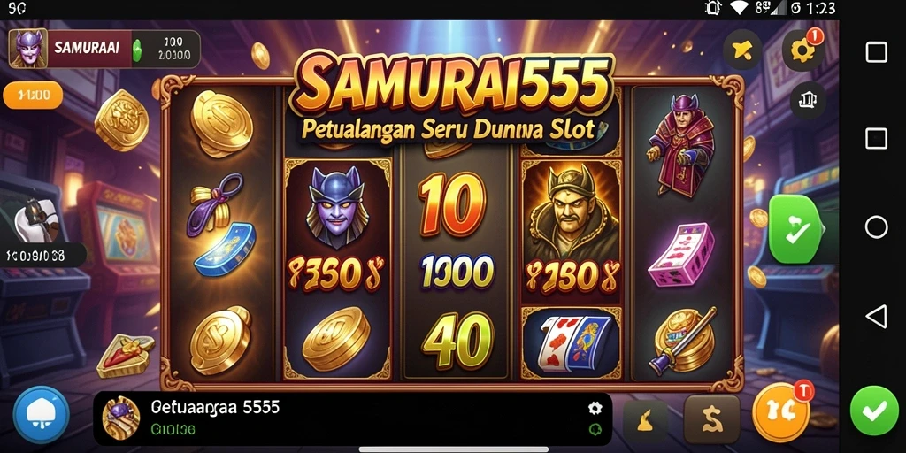 Tampilan gameplay yang menarik dalam SAMURAI555.