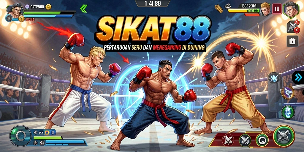 Gameplay SIKAT88 yang seru dan menegangkan dalam pertarungan.