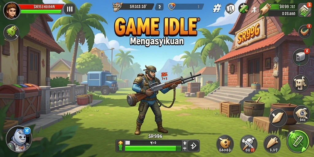 Tampilan gameplay utama SR996 dengan elemen Idle yang menarik.