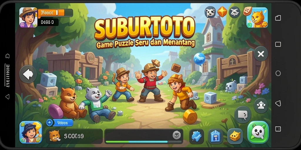 Tangkapan layar game SUBURTOTO menampilkan gameplay Puzzle yang seru.