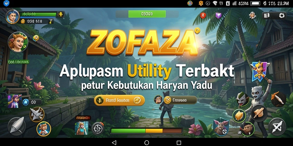 Tampilan antarmuka aplikasi ZOFAZA yang modern dan fungsional.